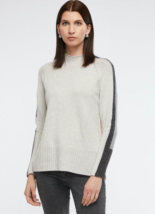 Z & P Intarsia Funnel Neck Jumper - Various Colours