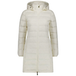 MOKE ‘Sarah’ Women’s 90/10 Down Long Packable Coat Jacket - Cream