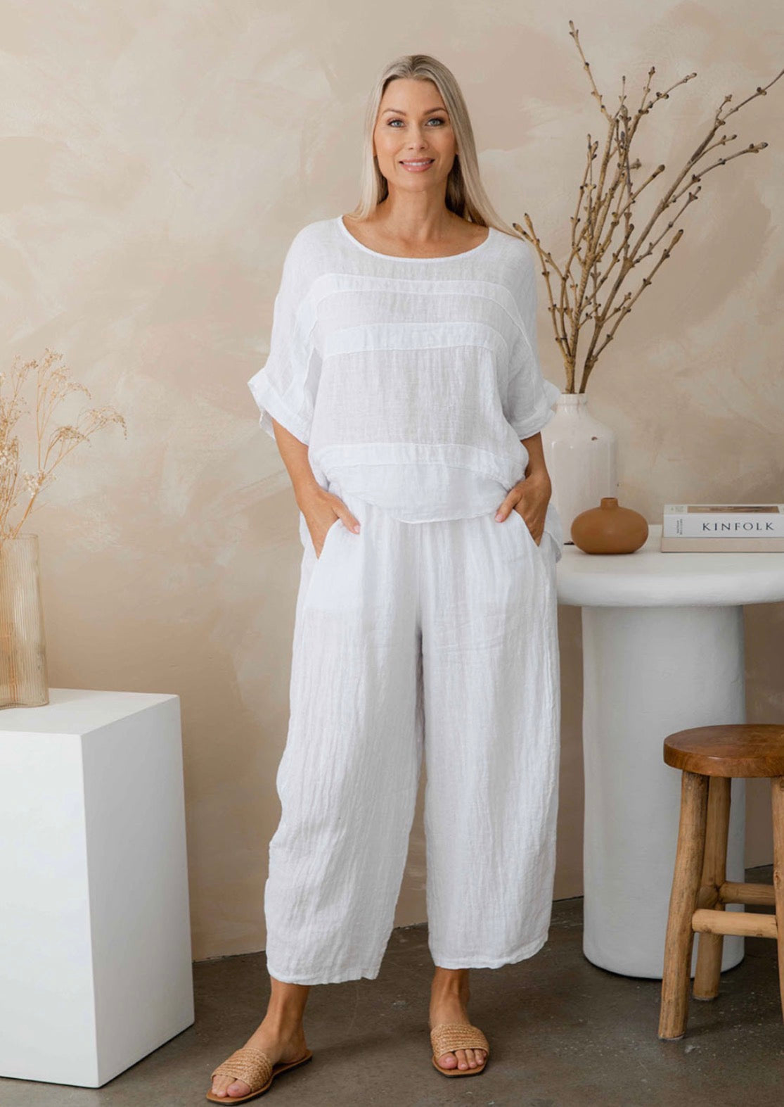 The Italian Cartel - Fern - Italian Linen Pants