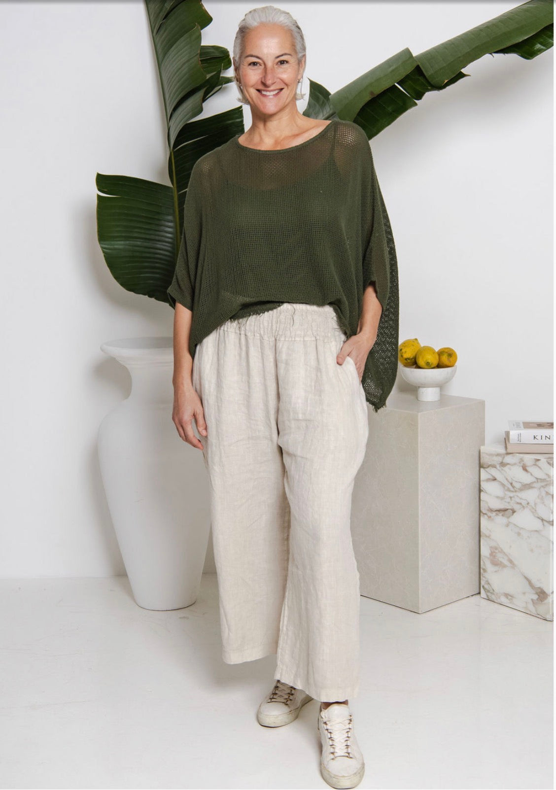 The Italian Cartel - Nati - Italian Linen Pants - Chocolate