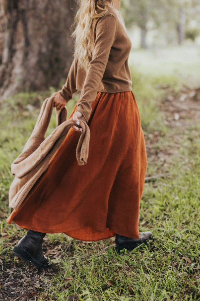 Montaigne - Lucie - Linen Maxi Skirt