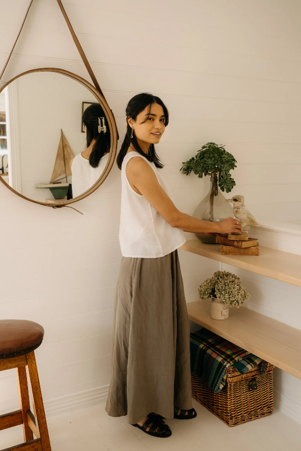 Montaigne - Lucie - Linen Maxi Skirt