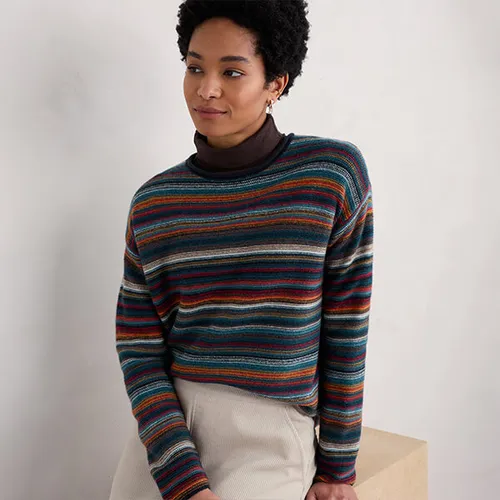 Seasalt Cornwall ‘Fruity’ Jumper II - Ripple Marks Galley Mix