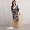 Seasalt Cornwall 3/4 ‘Enor’ Dress - Printed Seaweed Maritime