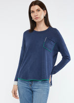 Z & P Embroidered Detail Jumper - Various Colours