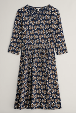 Seasalt Cornwall 3/4 ‘Enor’ Dress - Printed Seaweed Maritime