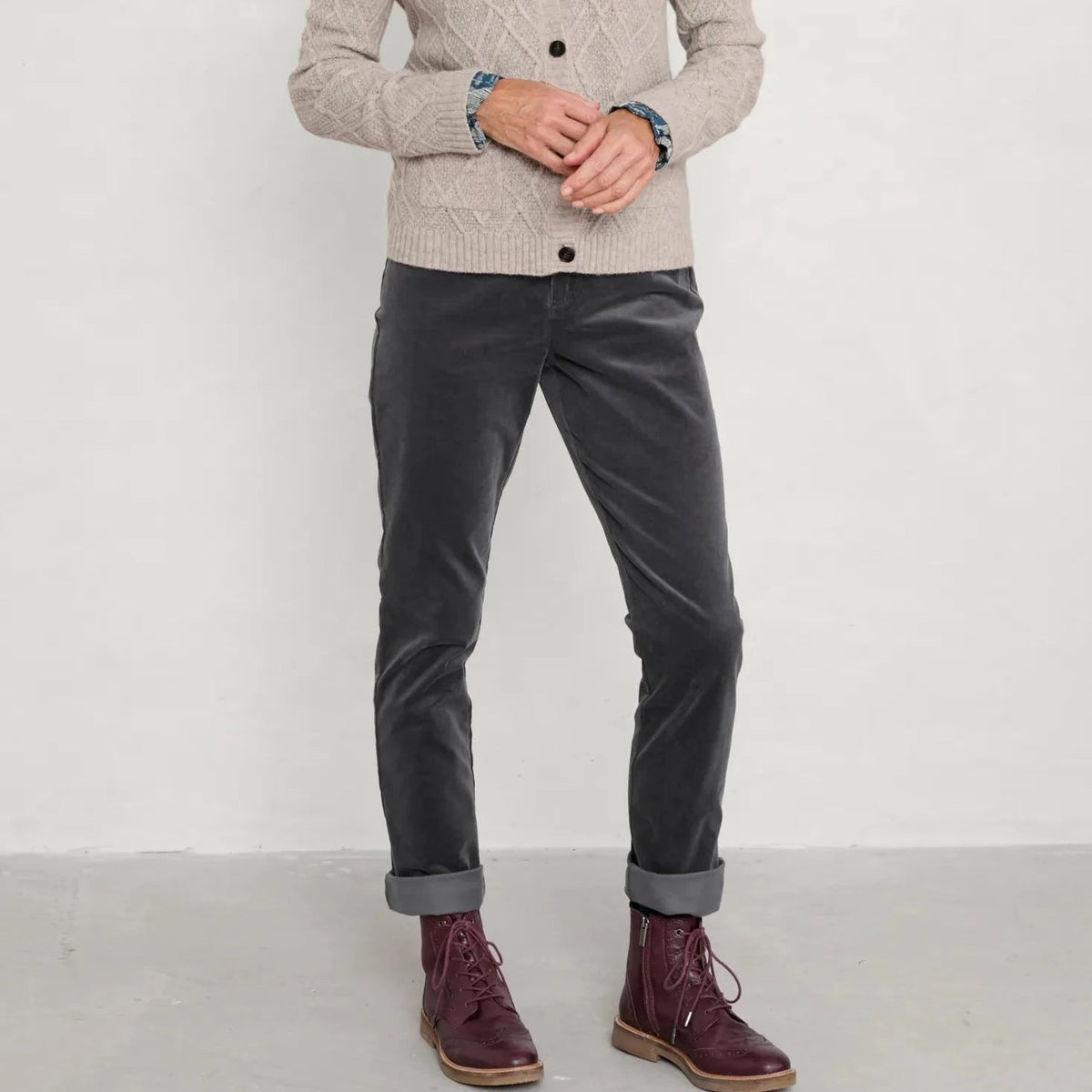 Seasalt Cornwall - Lamledra - Cord Trousers - Coal