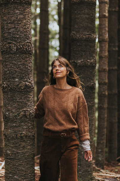 Montaigne - NZ Lambswool Oversized Cable Knit