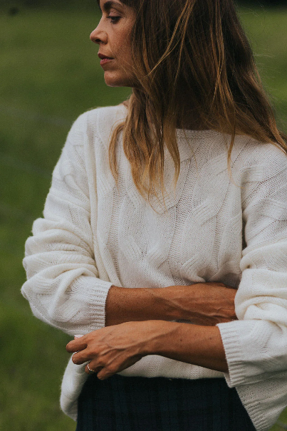 Montaigne - NZ Lambswool Oversized Cable Knit