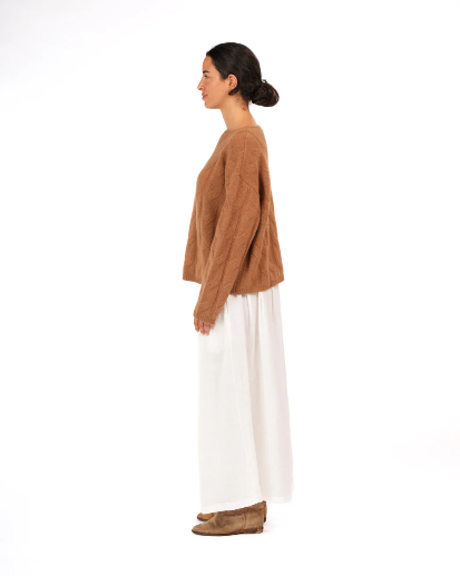 Montaigne - NZ Lambswool Oversized Cable Knit