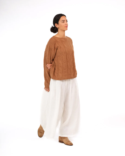 Montaigne - NZ Lambswool Oversized Cable Knit