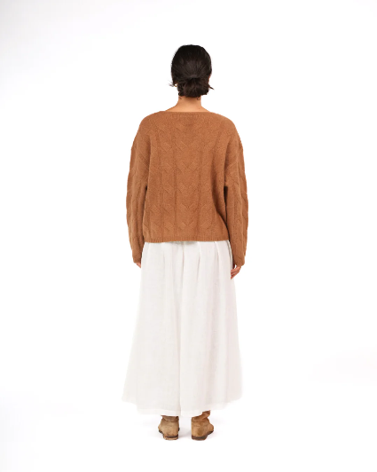 Montaigne - NZ Lambswool Oversized Cable Knit