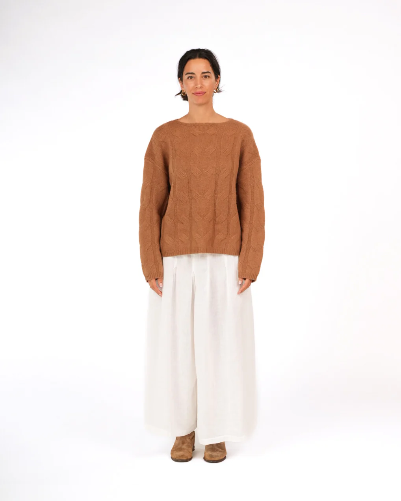 Montaigne - NZ Lambswool Oversized Cable Knit