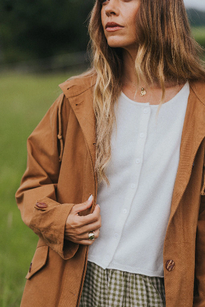 Montaigne - NZ Lambswool Cropped Cardigan