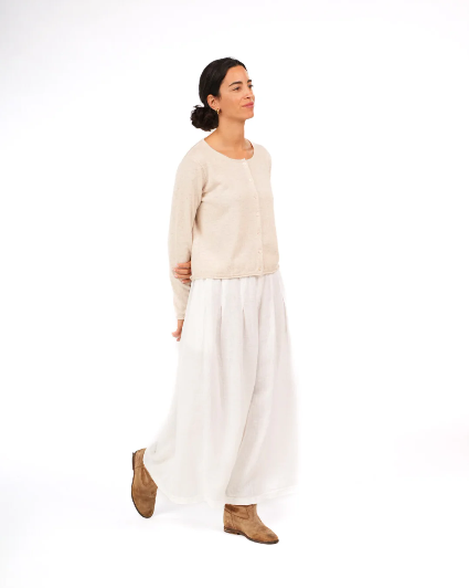 Montaigne - NZ Lambswool Cropped Cardigan