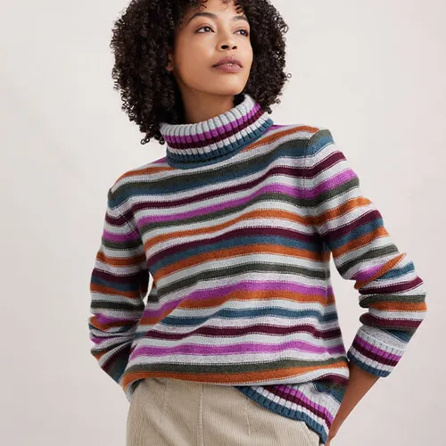 Seasalt Cornwall ‘Braque’ Jumper - Interplay Wild Orchid