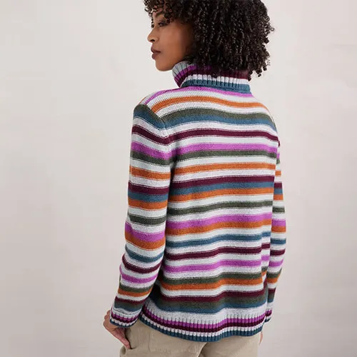 Seasalt Cornwall ‘Braque’ Jumper - Interplay Wild Orchid