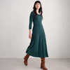 Seasalt Cornwall ‘Folk Song’ Knitted Midi Dress - Dusky Jade