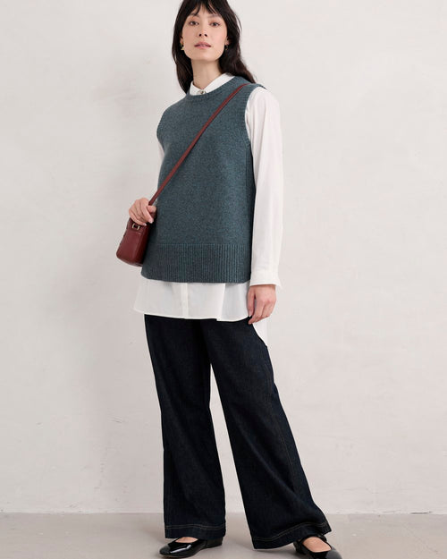 Z &. P Racer Funnel Neck Jumper - Marl