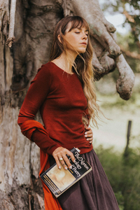 Montaigne - 100% Australian Merino Wool Knit Top Spencer – Lightweight Layering Essential