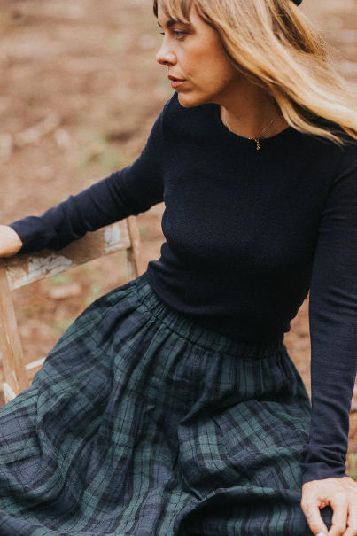 Montaigne - 100% Australian Merino Wool Knit Top Spencer – Lightweight Layering Essential