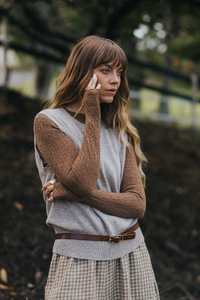 Montaigne - Essential Superfine Lambswool Mock Neck Top 002