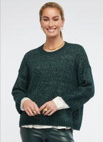 Z & P Cosy Crew Neck Jumper- Peacock