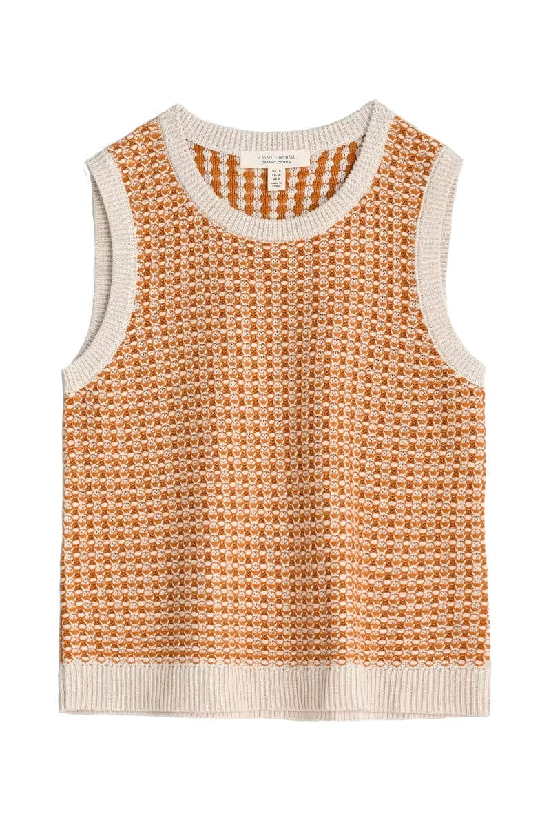 Seasalt Cornwall ‘Lichen Stone’ Vest - Downwind Chalk Spice