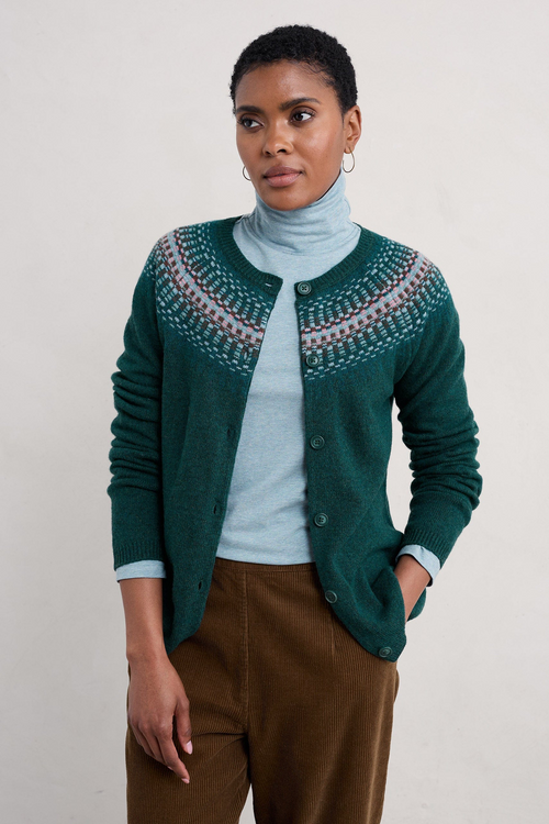 Seasalt Cornwall ‘Berlewen’ Cardigan - River Spring Loch Creek Multi