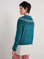 Seasalt Cornwall ‘Spruce Frost’ Jumper Mohair - Swirling Lake Mix