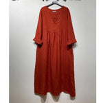 Italian ‘Tasha’ Thick Linen V Neck Dress - Various Colours