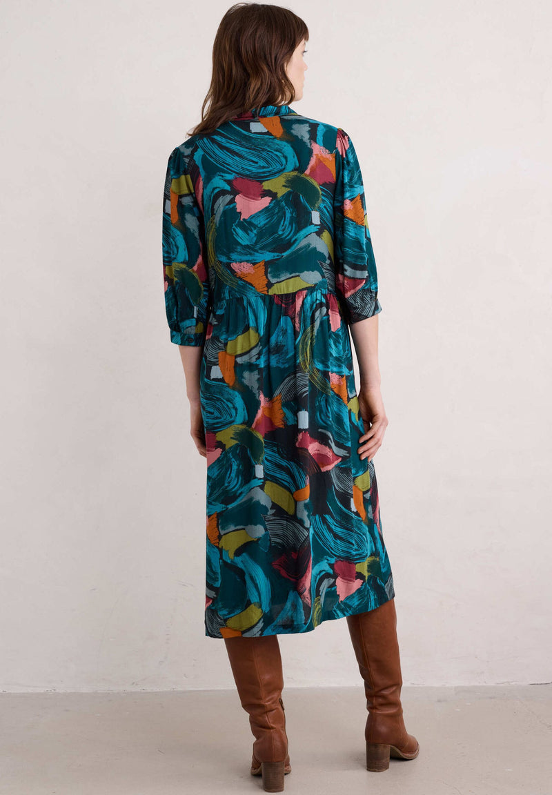 Seasalt Cornwall ‘Harbour Cove’ Dress - Lelant Abstract Mix