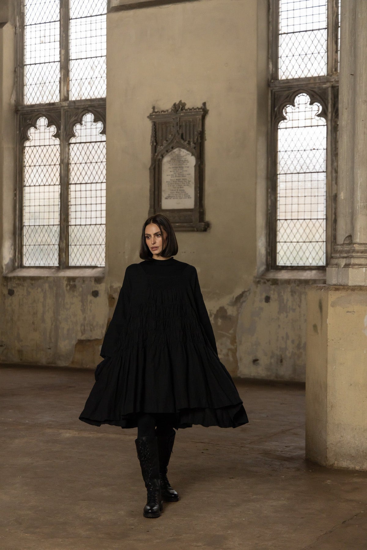 Meg By Design - Helena - Linen Dress Pick Short or Long Style - Black