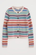 Seasalt Cornwall ‘Percella Cove’ Cardigan - Open Garden Shallows Multi