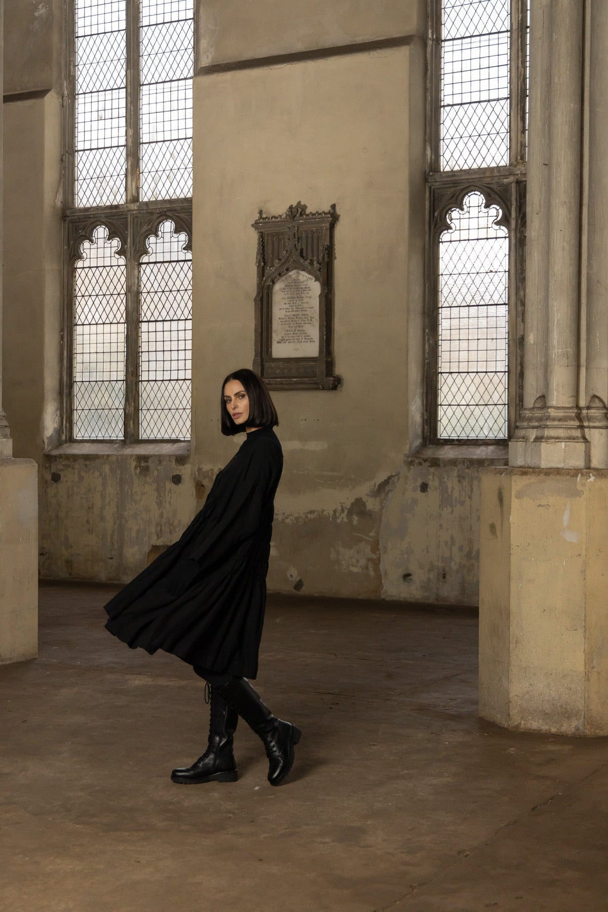 Meg By Design - Helena - Linen Dress Pick Short or Long Style - Black