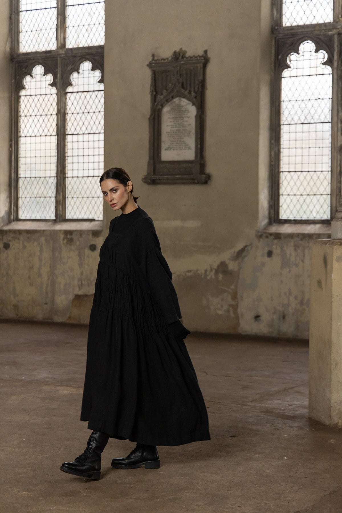 Meg By Design - Helena - Linen Dress Pick Short or Long Style - Black