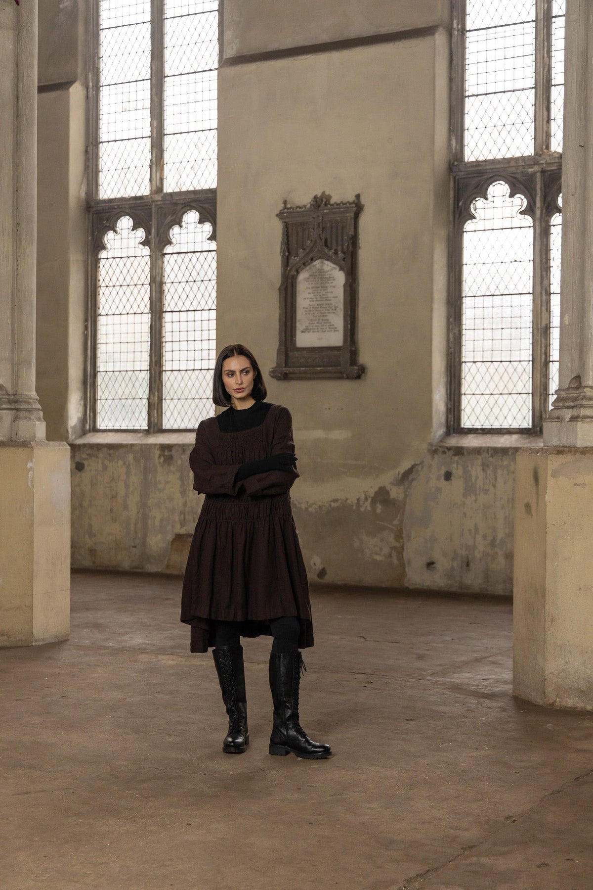 Meg By Design - Helena - Linen Dress Pick Short or Long Style - Black