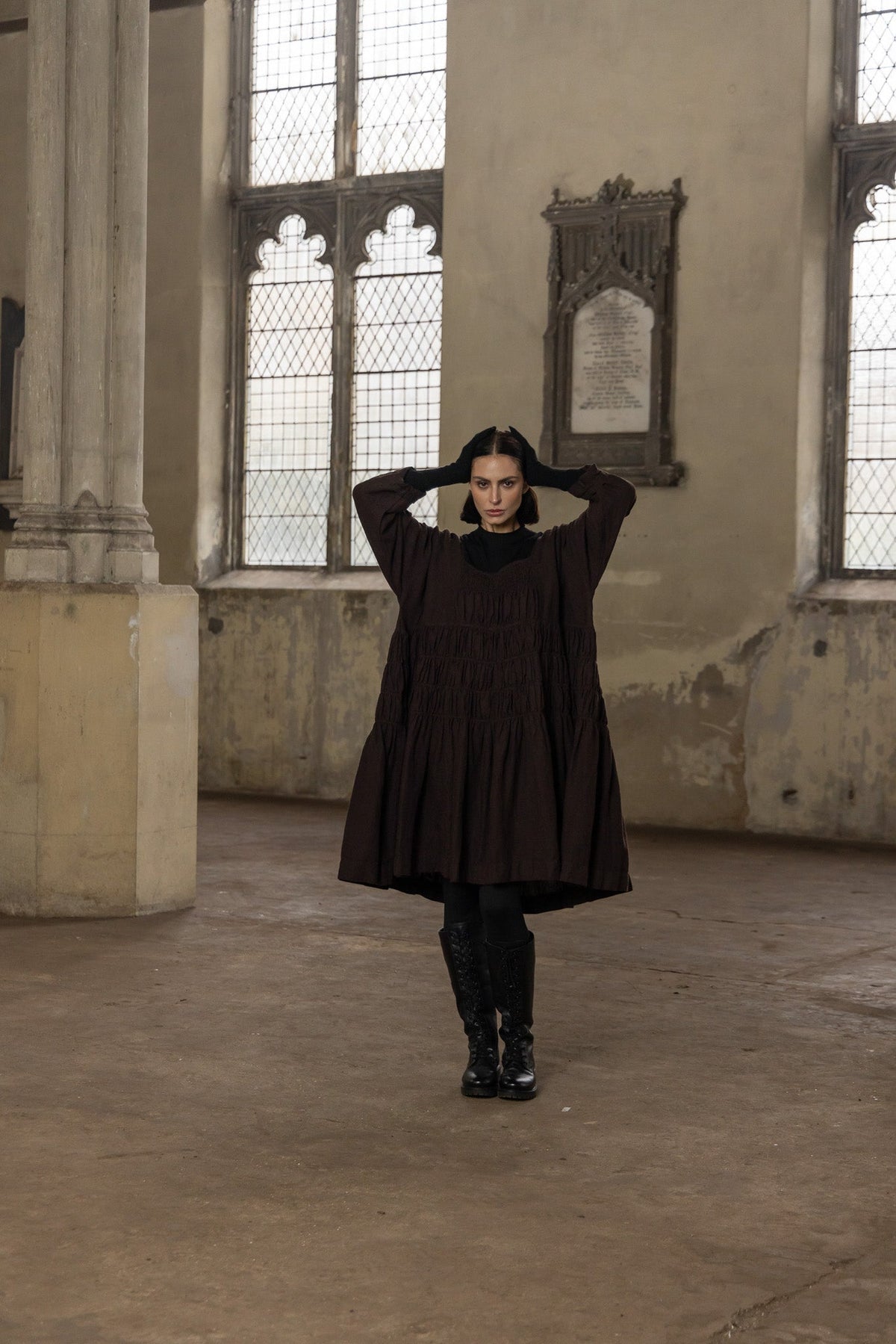 Meg By Design - Helena - Linen Dress Pick Short or Long Style - Black