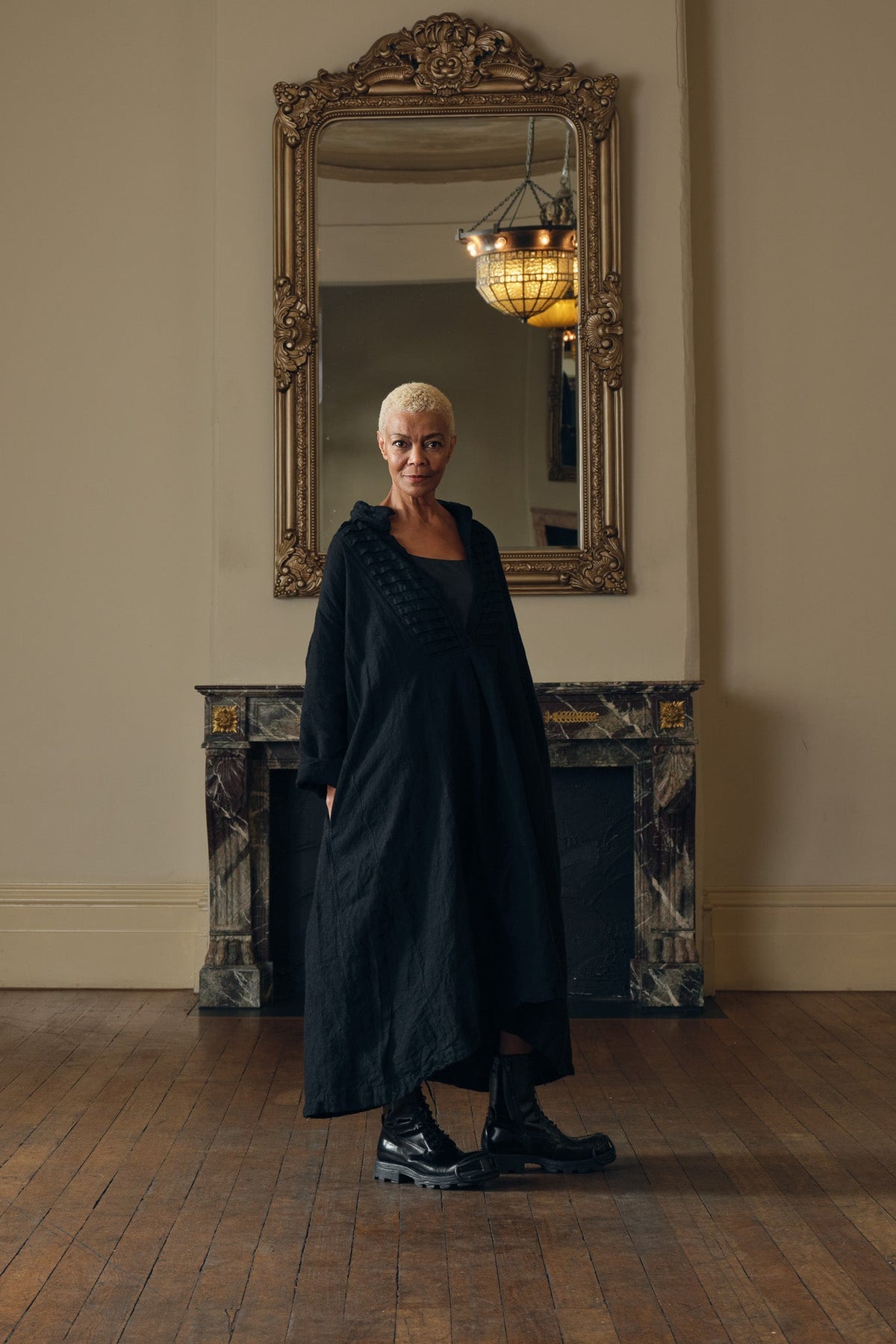 Meg By Design - Yves - Linen Tuxedo Dress - Black