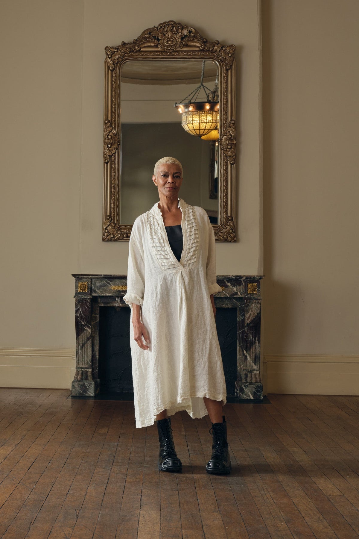 Meg By Design - Yves - Linen Tuxedo Dress - Black