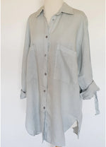 Montaigne ’Voyage’ Long Sleeve Linen Shirt - One Size - Various Colors