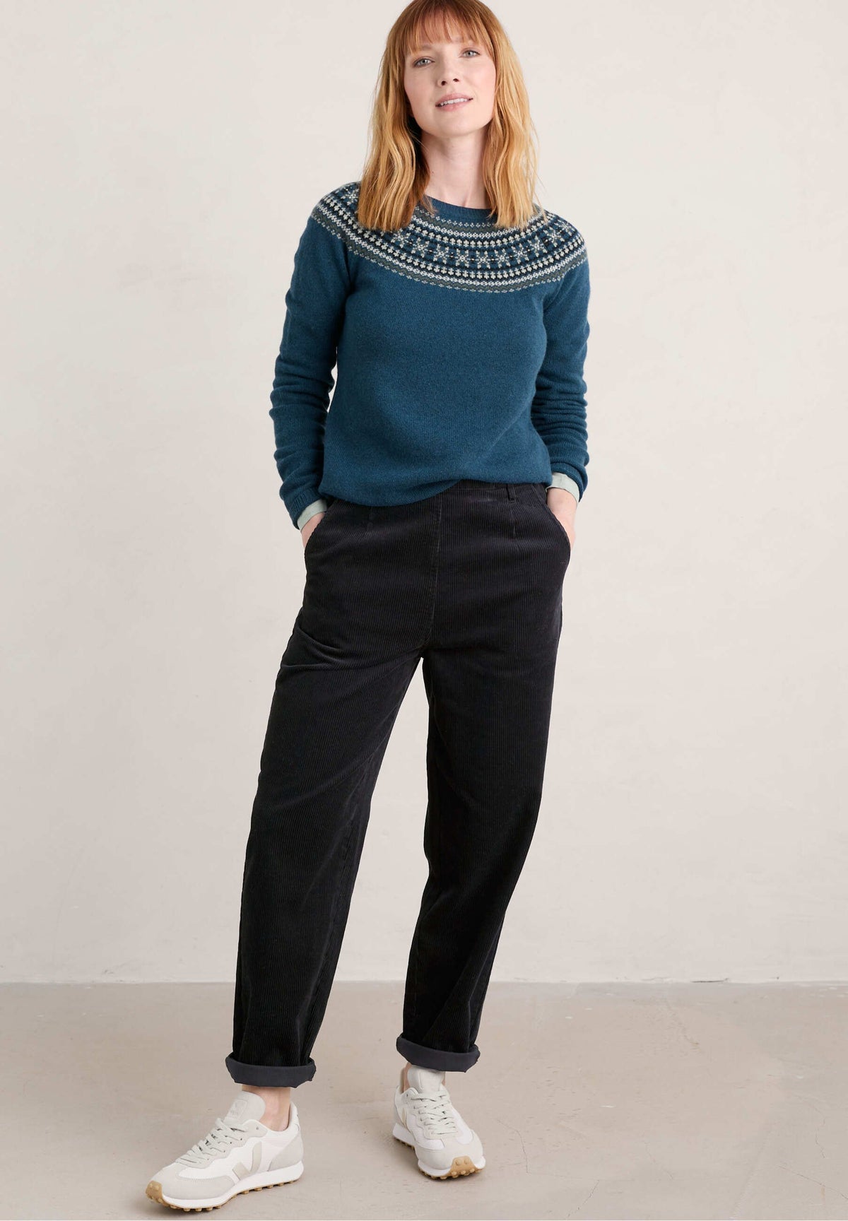 Seasalt Cornwall ‘Porfell’ Cord Trousers - Onyx - LAST PAIR - Size 18