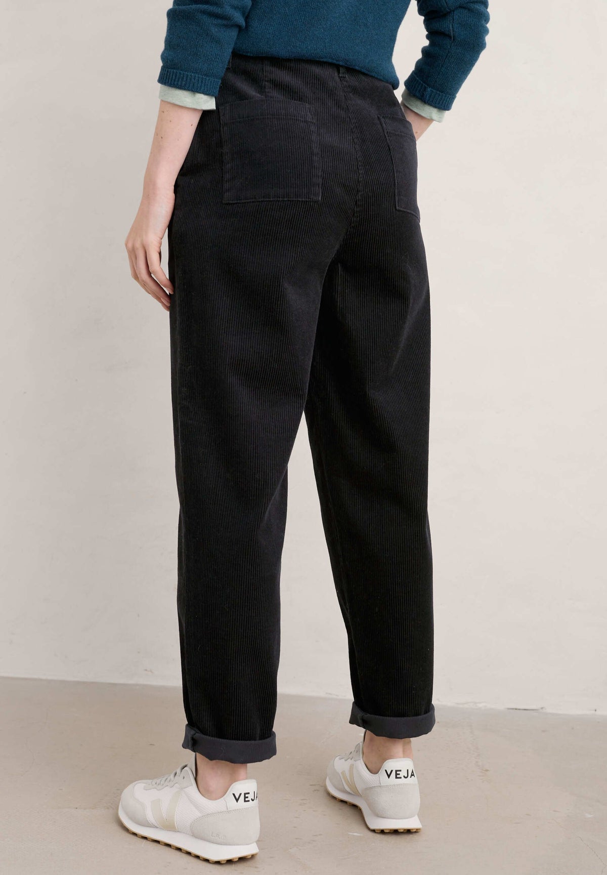 Seasalt Cornwall ‘Porfell’ Cord Trousers - Onyx - LAST PAIR - Size 18