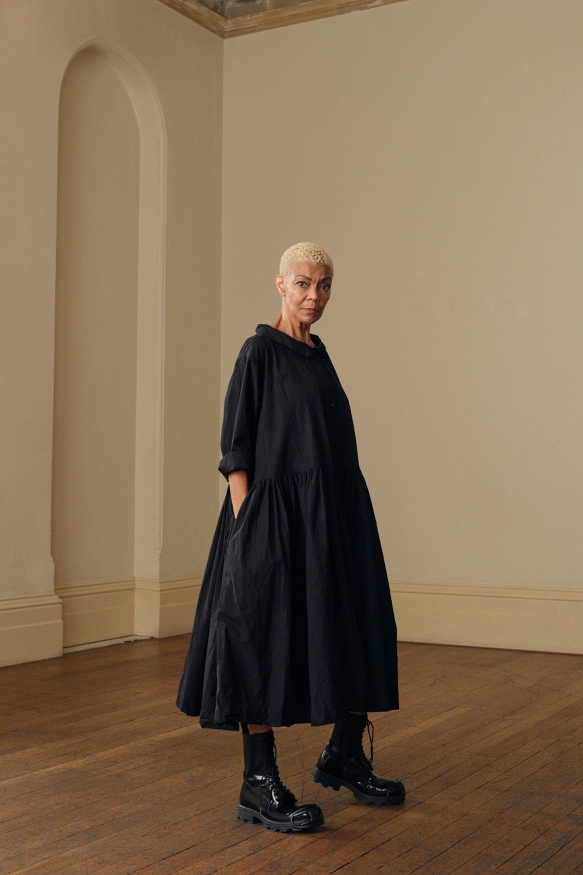 Meg By Designe - Isaline - Cotton Poplin Dress - Black