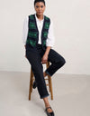 Seasalt Cornwall ‘Partridge’ Waistcoat Vest - Porcelain Maritime Hedgerow