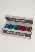 PRE-ORDER -End Of February - Seasalt Cornwall Men's Gift Box 7 Sailor O'Socks - Cabooler Mix