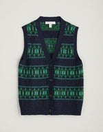 Seasalt Cornwall ‘Partridge’ Waistcoat Vest - Porcelain Maritime Hedgerow