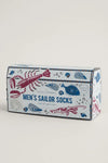 PRE-ORDER -End Of February - Seasalt Cornwall Men's Sailor Socks Box Of 4 - Sandmartin Mix