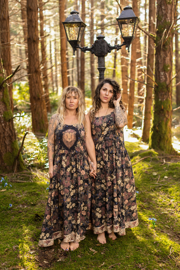 Market Of Stars - Lionheart - Bohéme Maxi Slip Dress - Botanicals & Narnia Print
