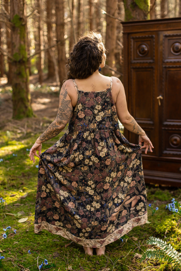 Market Of Stars - Lionheart - Bohéme Maxi Slip Dress - Botanicals & Narnia Print